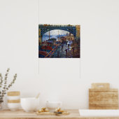 Poster Les Charbonniers par Claude Monet (Cuisine)