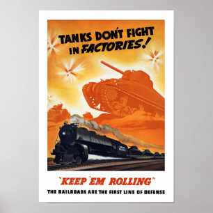 Poster Les chars ne combattent pas dans les usines — Chem
