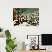 Poster Les Chasseurs dans le Pieter de Neige Brueg (Bureau à domicile)