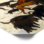 Poster Les Chasseurs dans le Pieter de Neige Brueg (Coin)