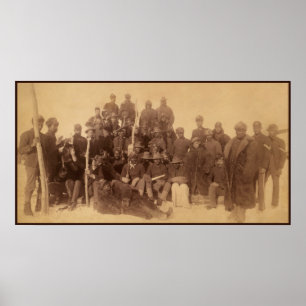 Poster Les chasseurs de buffles de la cavalerie noire amé