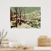 Poster Les chasseurs de Pieter Bruegel dans la neige - 15 (Cuisine)