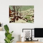 Poster Les chasseurs de Pieter Bruegel dans la neige - 15 (Bureau à domicile)