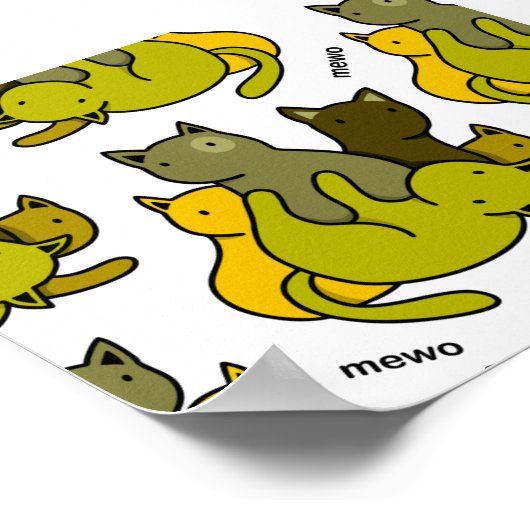 Poster Les chatons d'olive (Coin)