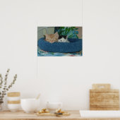 Poster Les chatons en amour (Cuisine)