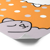 Poster Les chats gras et moelleux sont allongés sur le do (Coin)