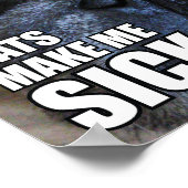 POSTER LES CHATS ME RENDENT MALADE... SI MALADE | ALLERGY (Coin)