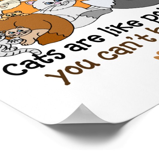 Poster Les chats sont comme des chips (Coin)