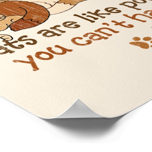 Poster Les chats sont comme des chips (Coin)