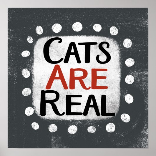 Poster Les chats sont de véritables objets d'art (Devant)