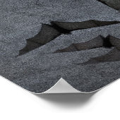 Poster Les chauves-souris dans le ciel nuageux foncé (Coin)