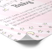 Poster Les chauves-souris roses ne disent pas Baby shower (Coin)