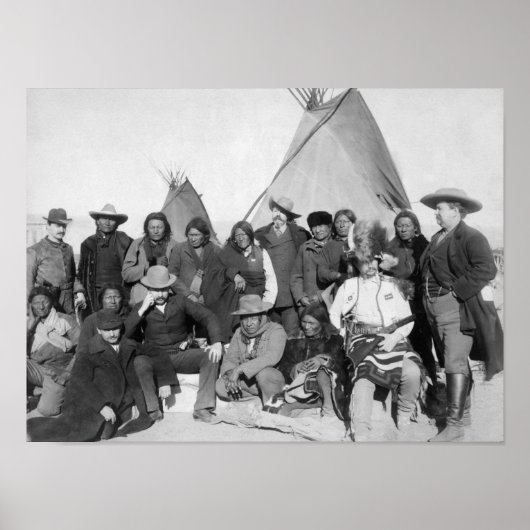 Poster Les Chefs Amérindiens Rencontre Avec Buffalo Bill (Devant)