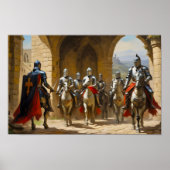 Poster Les Chevaliers Planifient Une Bataille (Devant)
