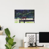 Poster Les chevaux à l'affiche de la ferme (Bureau à domicile)