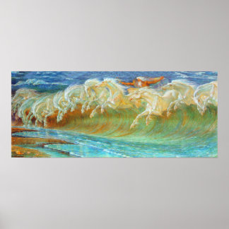 Poster Les chevaux de Neptune
