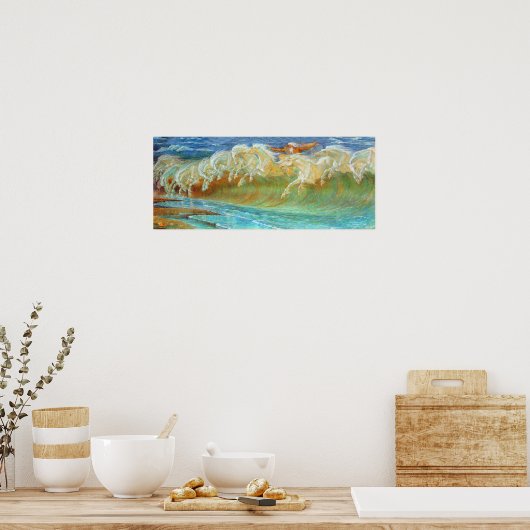Poster Les chevaux de Neptune (Cuisine)