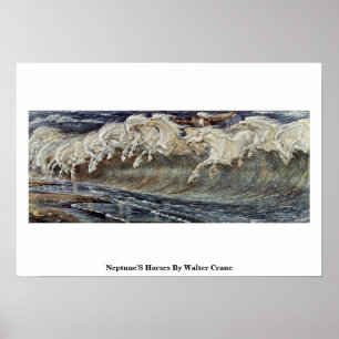 Poster Les Chevaux De Neptune Par Walter Crane