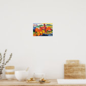 Poster Les Chevaux rouges par Franz Marc (Cuisine)