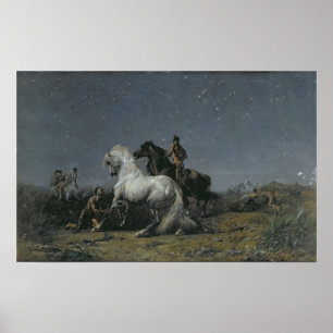 Poster Les Chevaux Voleurs, 19ème siècle