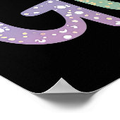 Poster Les Cheveux De Chien Sont Ma Parties scintillant (Coin)