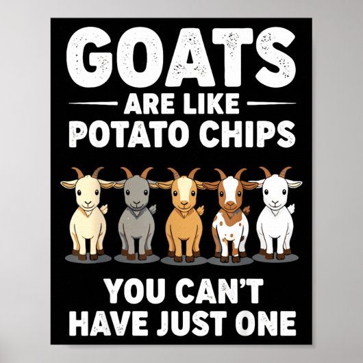 Poster Les chèvres drôles sont comme des chips de tato, v (Devant)