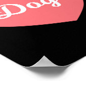 Poster Les Chiens Sont Ce Que J'Aime Beaucoup Plus Que Mo (Coin)