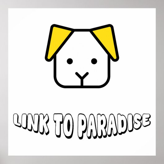 Poster Les chiens sont un lien vers le paradis visage de (Devant)