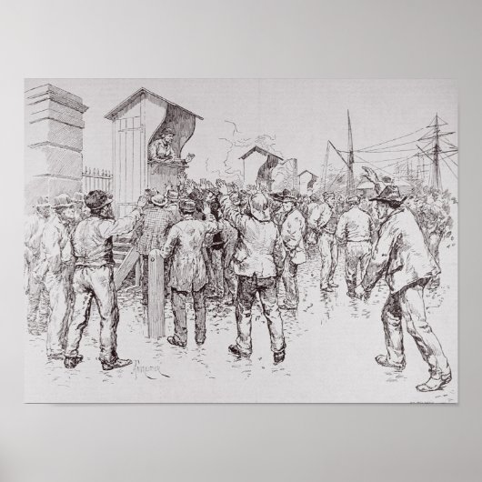 Poster Les chômeurs de Londres (Devant)