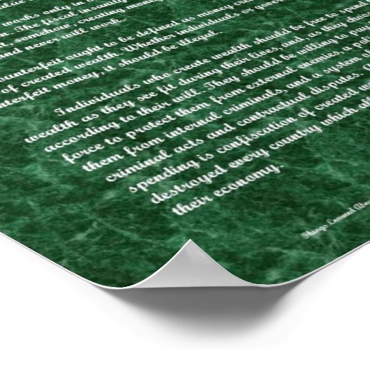 Poster Les Choses Apprises Sur La Richesse Et L'Argent (Coin)