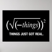 Poster les choses deviennent réelles (Devant)