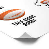 Poster Les Choses Que Je Fais Dans Mon Rugby De Temps De (Coin)