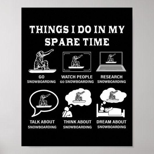Poster Les Choses Que Je Fais Dans Mon Temps De Rechange (Devant)