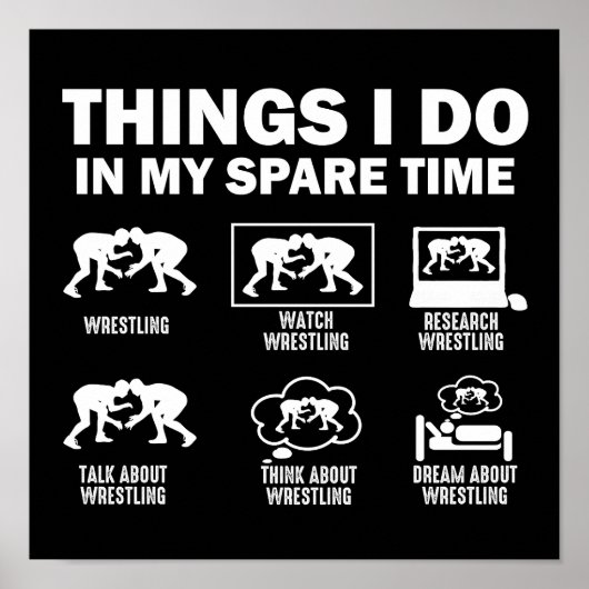 Poster Les Choses Que Je Fais Dans Mon Temps De Secours L (Devant)