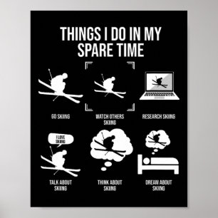 Poster Les Choses Que Je Fais Dans Mon Temps Libre