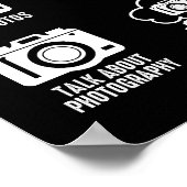 Poster Les Choses Que Je Fais Dans Mon Temps Libre Photog (Coin)