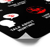 Poster Les choses que je fais dans mon temps libre regard (Coin)