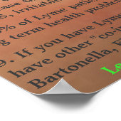 Poster Les choses que vous devriez savoir sur la maladie  (Coin)