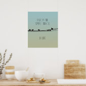 Poster Les choses simples Oiseaux (Cuisine)