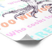 Poster Les Chouettes Sonores Font ! "Appels de hibou" - P (Coin)