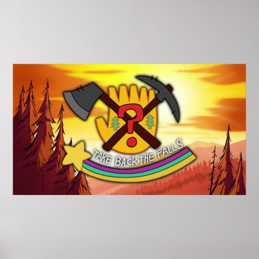 Poster Les chutes de gravité ramènent les chutes (Devant)