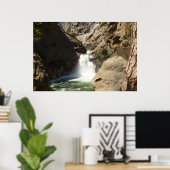Poster Les chutes de Roaring River dans le parc national  (Bureau à domicile)