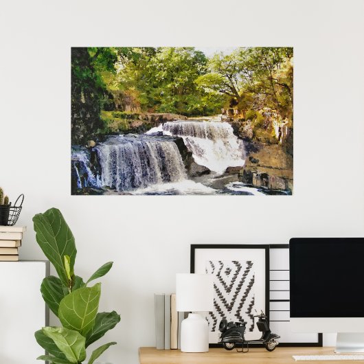 POSTER LES CHUTES D'EAU (Bureau à domicile)