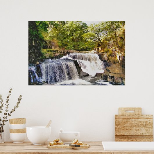 POSTER LES CHUTES D'EAU (Cuisine)