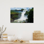 Poster Les Chutes D'Iguazu Entourées De Jungle (Cuisine)