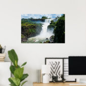 Poster Les Chutes D'Iguazu Entourées De Jungle (Bureau à domicile)