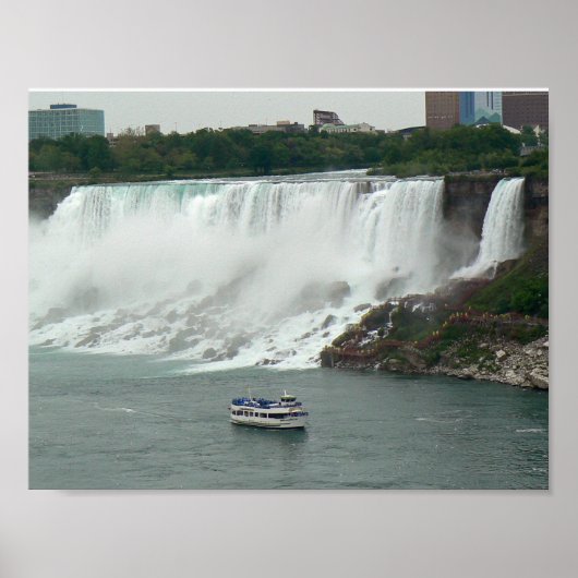 Poster Les chutes du Niagara du côté canadien (Devant)