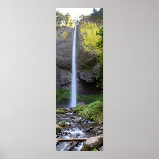 Poster Les chutes Latourell dans la gorge Columbia (Devant)