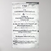 Poster 'Les Chymistes sceptiques' (Devant)