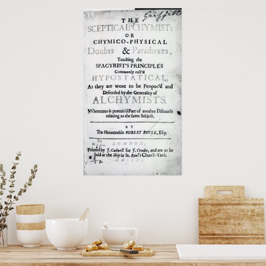 Poster 'Les Chymistes sceptiques' (Cuisine)